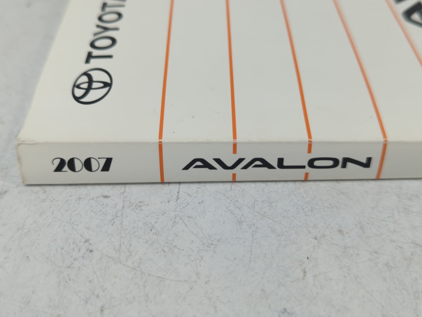 2007 Toyota Avalon Owners Manual Book Guide P/N:01999-41427 OEM Used Auto Parts - Oemusedautoparts1.com