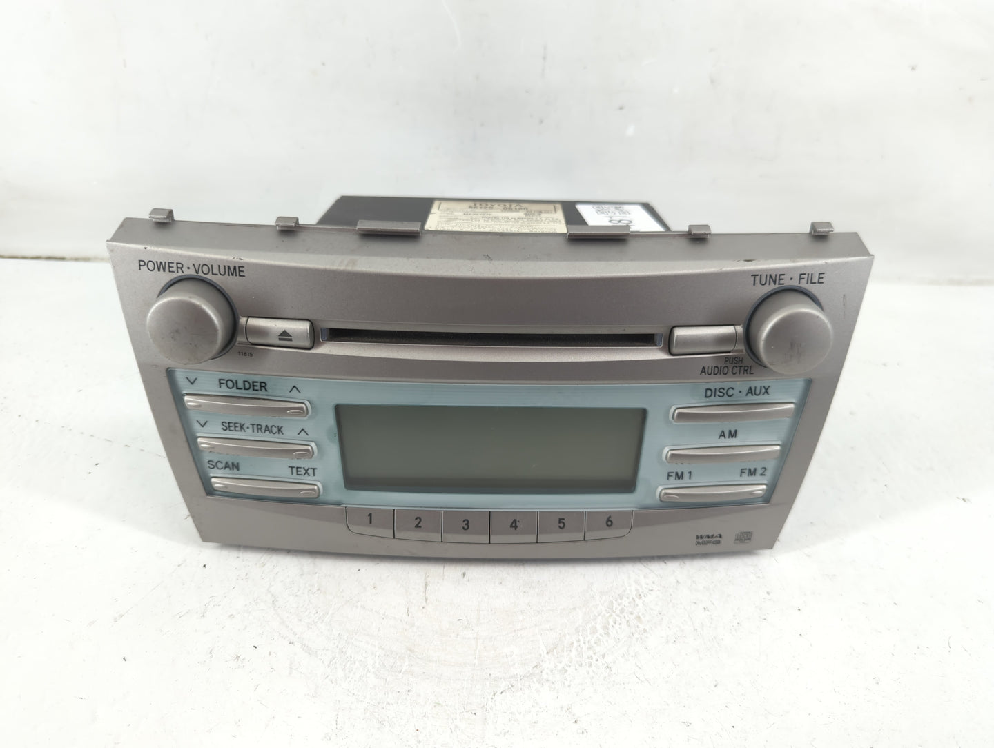 2007-2009 Toyota Camry Radio AM FM Cd Player Receiver Replacement P/N:86120-06180 Fits Fits 2007 2008 2009 OEM Used Auto Par