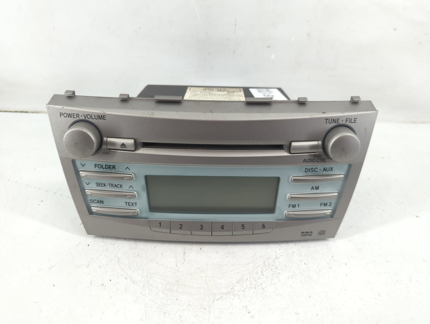 2007-2009 Toyota Camry Radio AM FM Cd Player Receiver Replacement P/N:86120-06180 Fits Fits 2007 2008 2009 OEM Used Auto Par