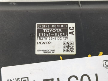 2007 Toyota Camry PCM Engine Control Computer ECU ECM PCU OEM P/N:89661-06C40 Fits OEM Used Auto Parts