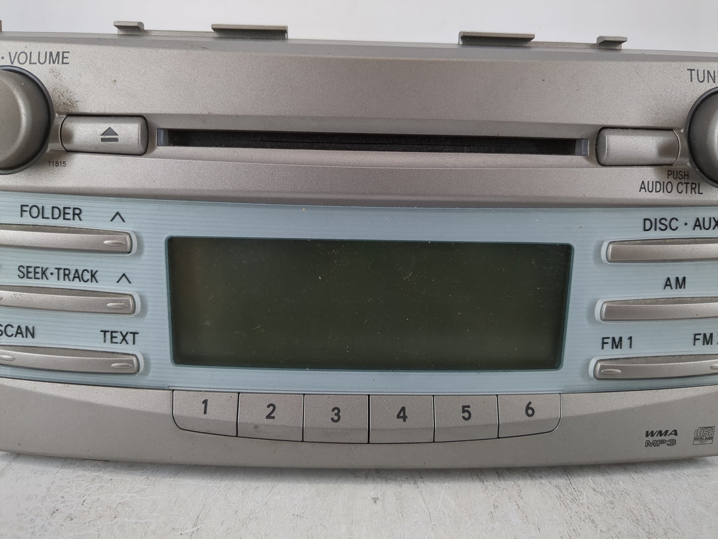 2007-2009 Toyota Camry Radio AM FM Cd Player Receiver Replacement P/N:86120-06180 Fits Fits 2007 2008 2009 OEM Used Auto Par