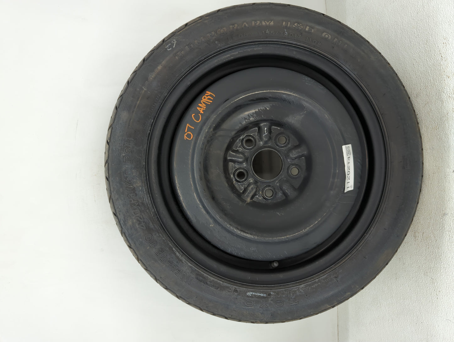 2007-2017 Toyota Camry Spare Donut Tire Wheel Rim Oem - Oemusedautoparts1.com