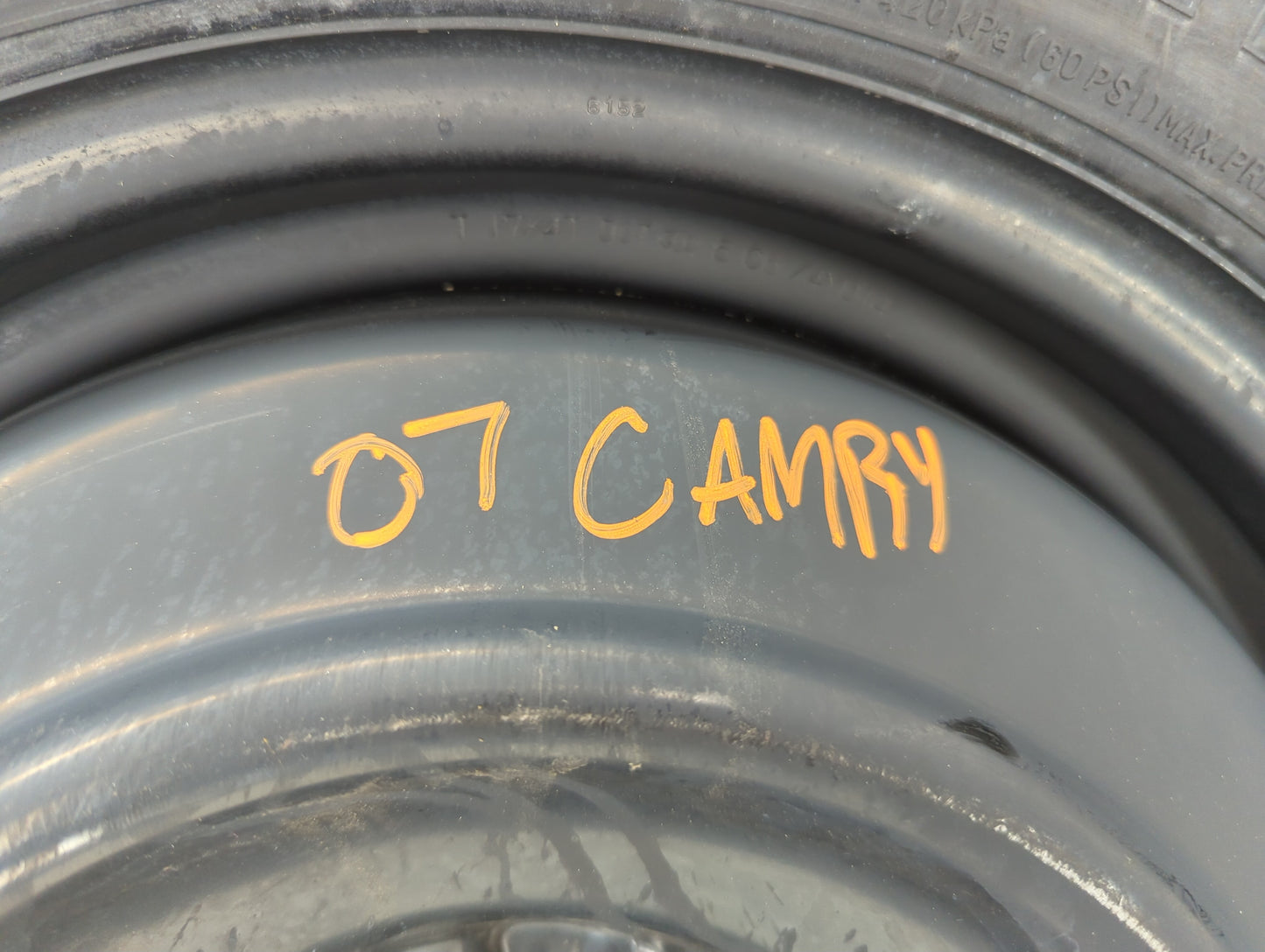 2007-2017 Toyota Camry Spare Donut Tire Wheel Rim Oem - Oemusedautoparts1.com