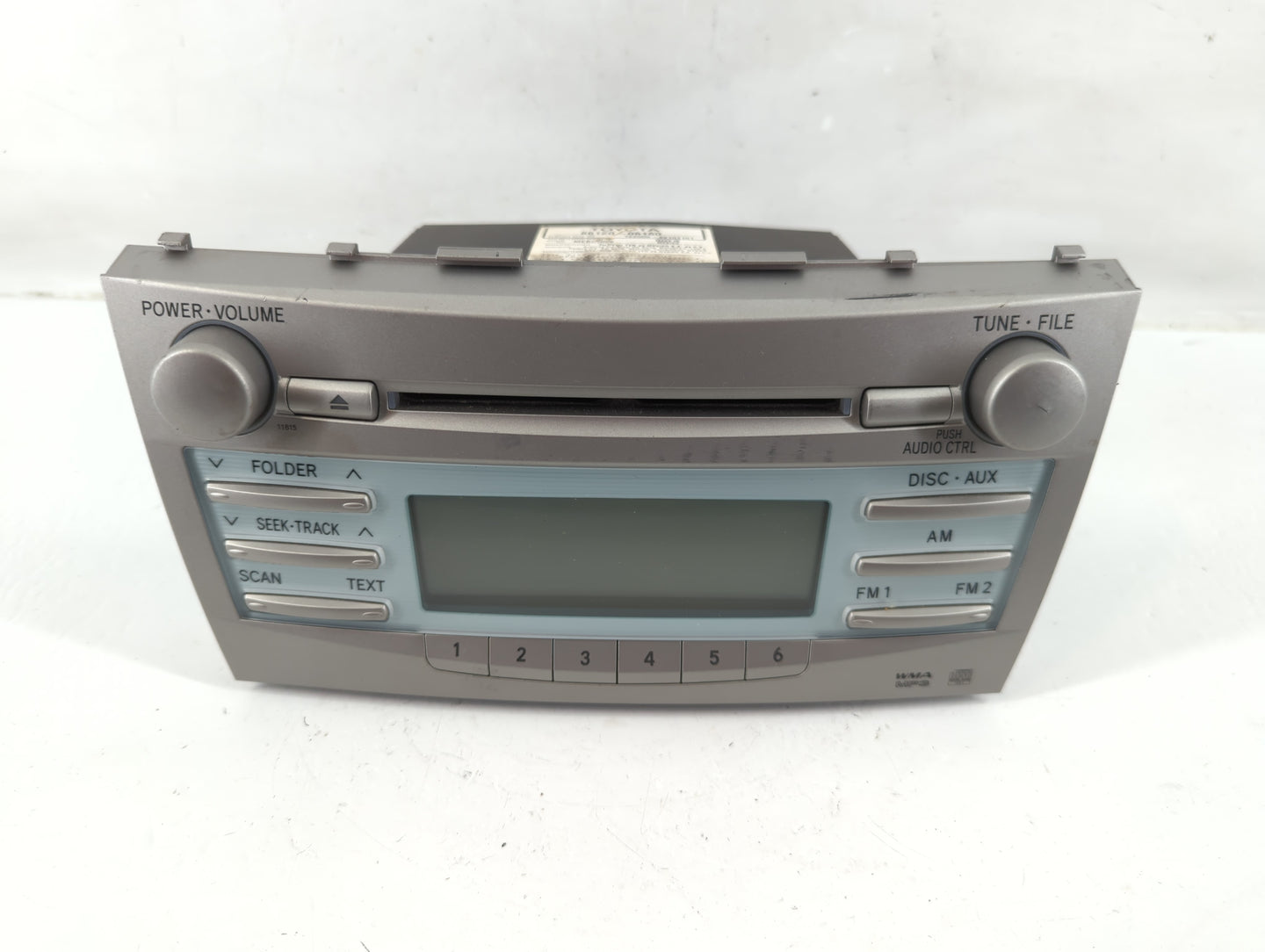 2007-2009 Toyota Camry Radio AM FM Cd Player Receiver Replacement P/N:86120-06180 Fits Fits 2007 2008 2009 OEM Used Auto Par