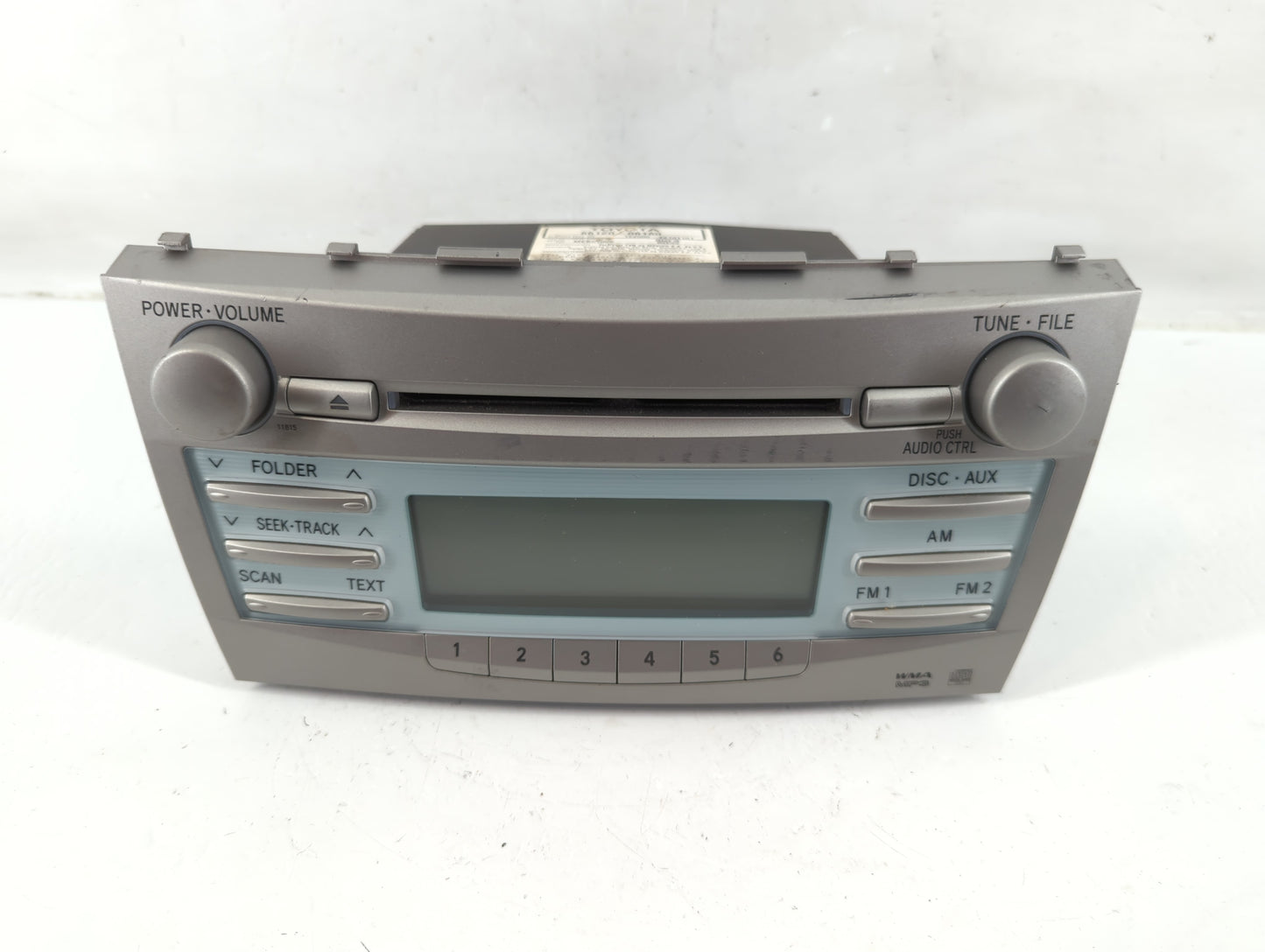 2007-2009 Toyota Camry Radio AM FM Cd Player Receiver Replacement P/N:86120-06180 Fits Fits 2007 2008 2009 OEM Used Auto Par