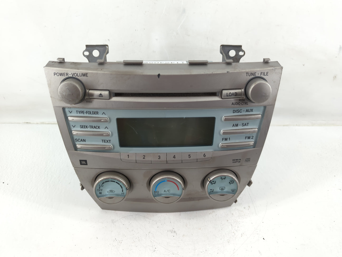 2007 Toyota Camry Radio AM FM Cd Player Receiver Replacement P/N:86120-06190 Fits OEM Used Auto Parts - Oemusedautoparts1.co