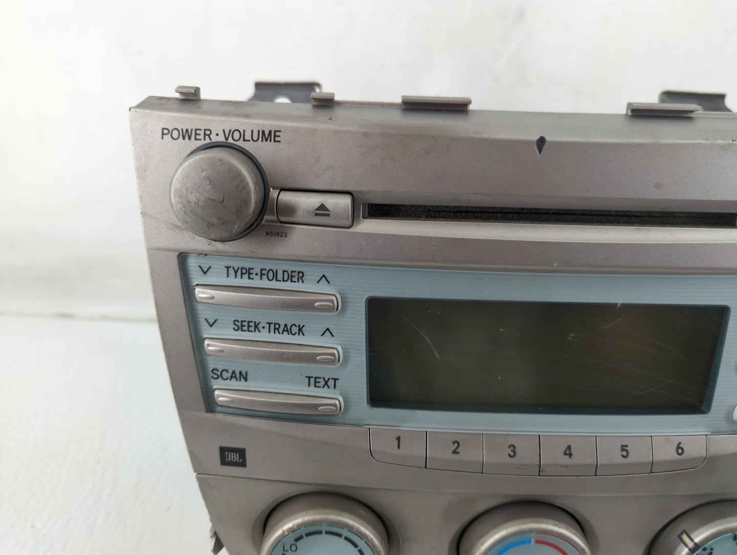 2007 Toyota Camry Radio AM FM Cd Player Receiver Replacement P/N:86120-06190 Fits OEM Used Auto Parts - Oemusedautoparts1.co
