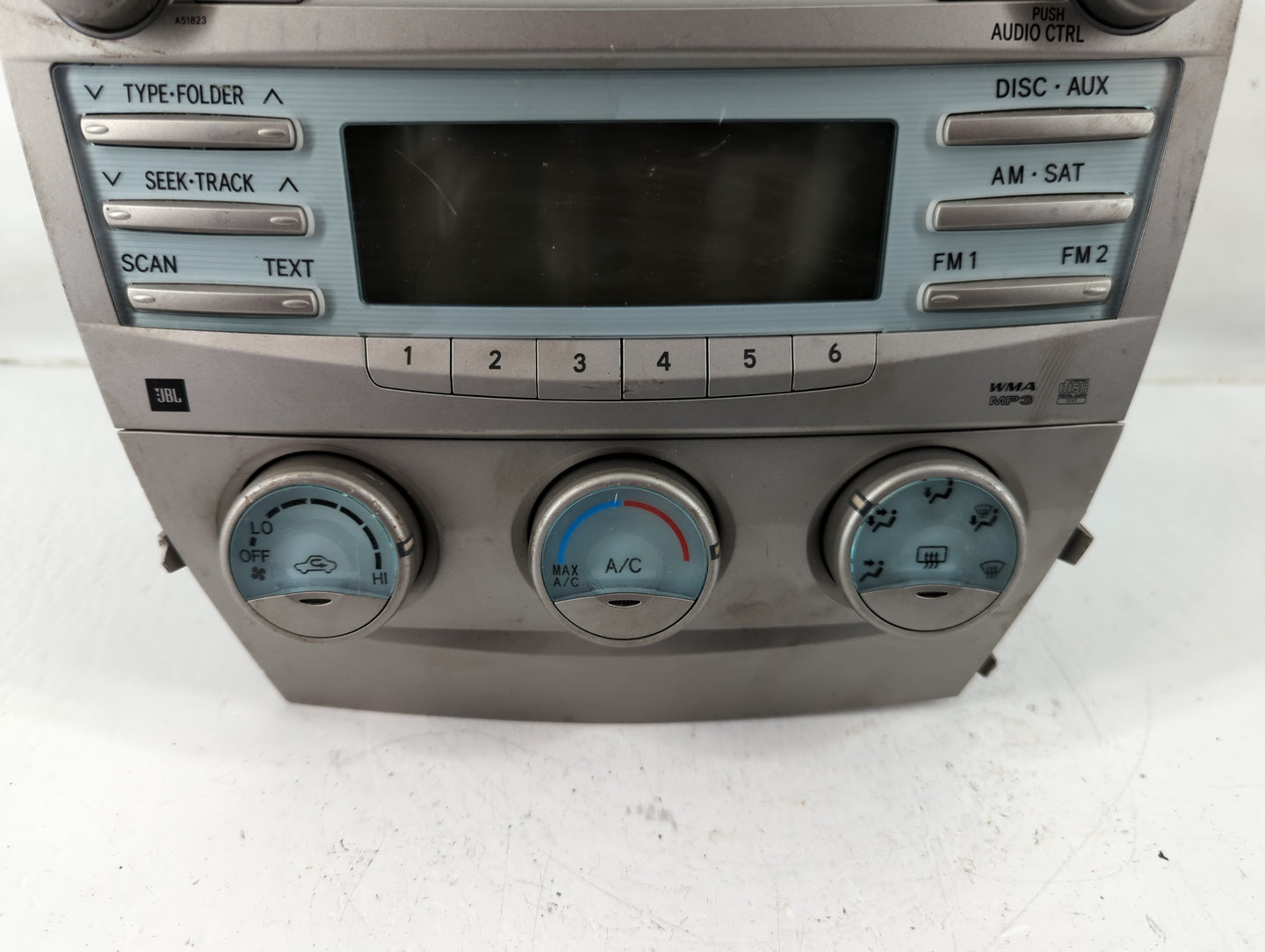 2007 Toyota Camry Radio AM FM Cd Player Receiver Replacement P/N:86120-06190 Fits OEM Used Auto Parts - Oemusedautoparts1.co
