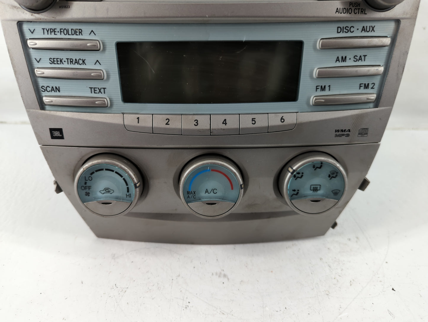2007 Toyota Camry Radio AM FM Cd Player Receiver Replacement P/N:86120-06190 Fits OEM Used Auto Parts - Oemusedautoparts1.co