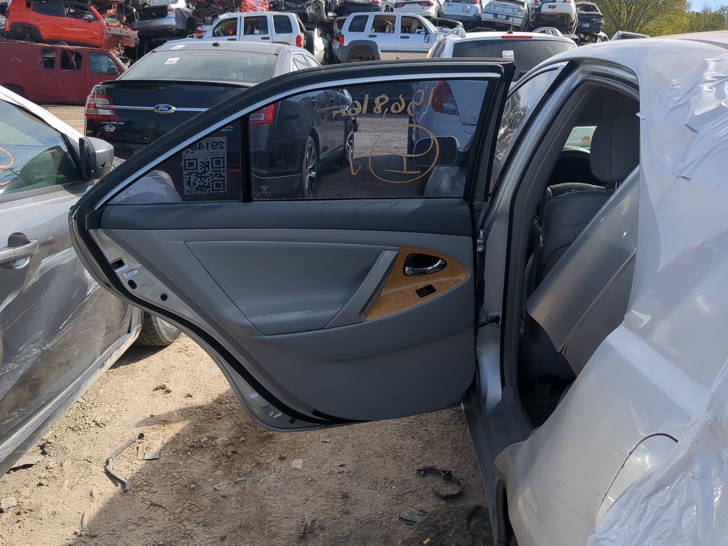 2007-2011 Toyota Camry Driver Rear Door Oem - Oemusedautoparts1.com