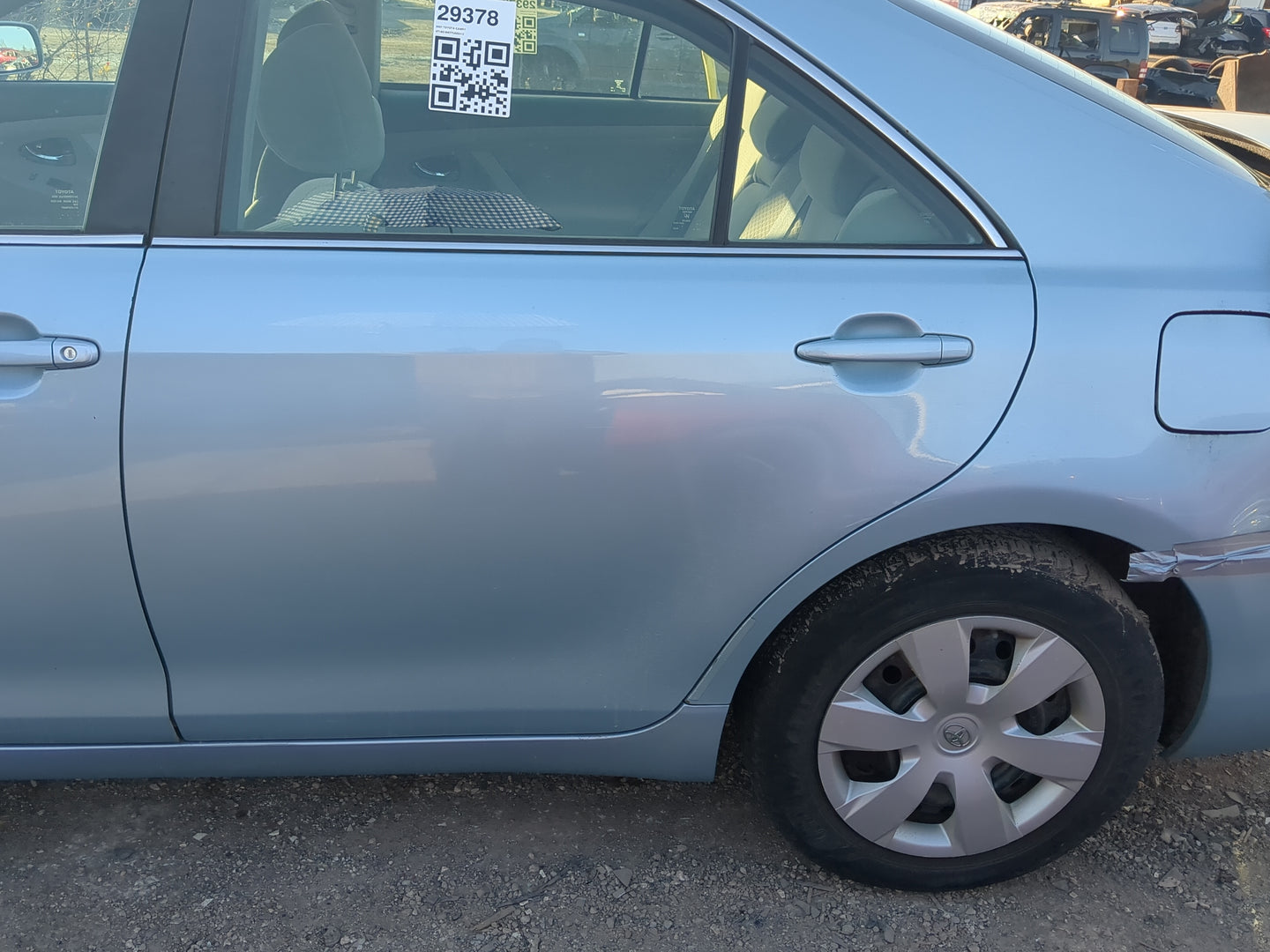 2007-2011 Toyota Camry Driver Rear Door Oem - Oemusedautoparts1.com