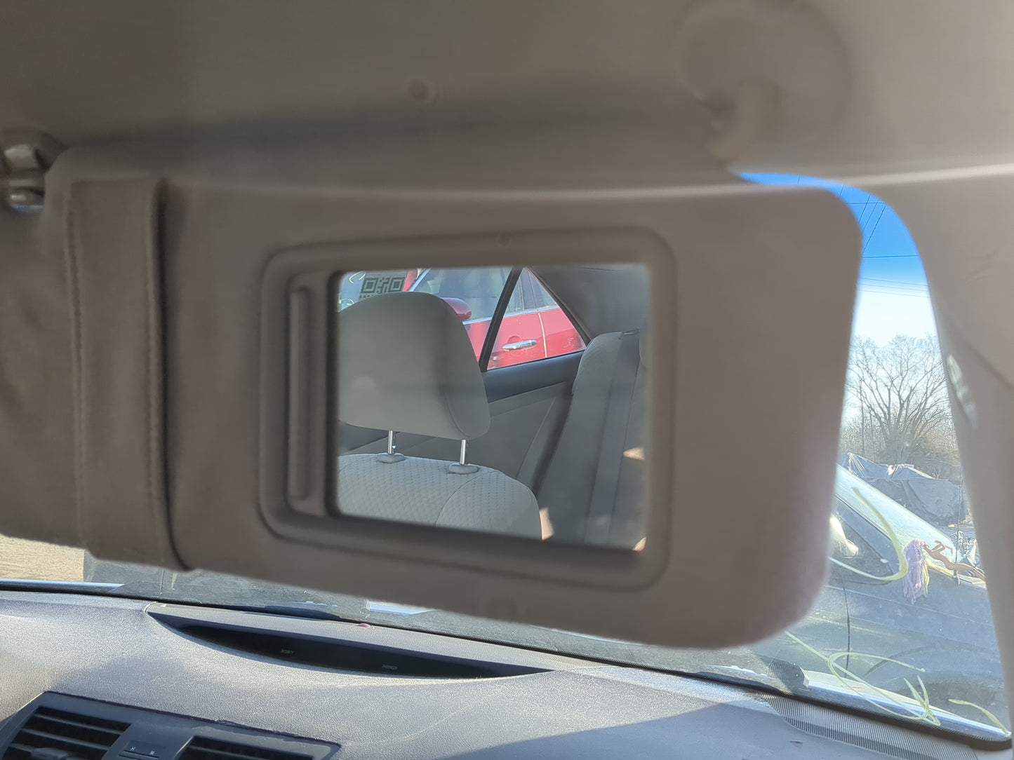 2007-2011 Toyota Camry Sun Visor Shade Replacement Passenger Right Mirror Fits Fits 2007 2008 2009 2010 2011 OEM Used Auto P