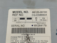 2007-2009 Toyota Camry Radio AM FM Cd Player Receiver Replacement P/N:86120-06190 Fits Fits 2007 2008 2009 OEM Used Auto Par