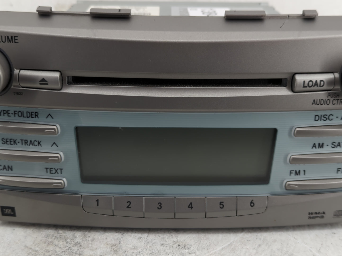 2007-2009 Toyota Camry Radio AM FM Cd Player Receiver Replacement P/N:86120-33A00 Fits Fits 2007 2008 2009 OEM Used Auto Par