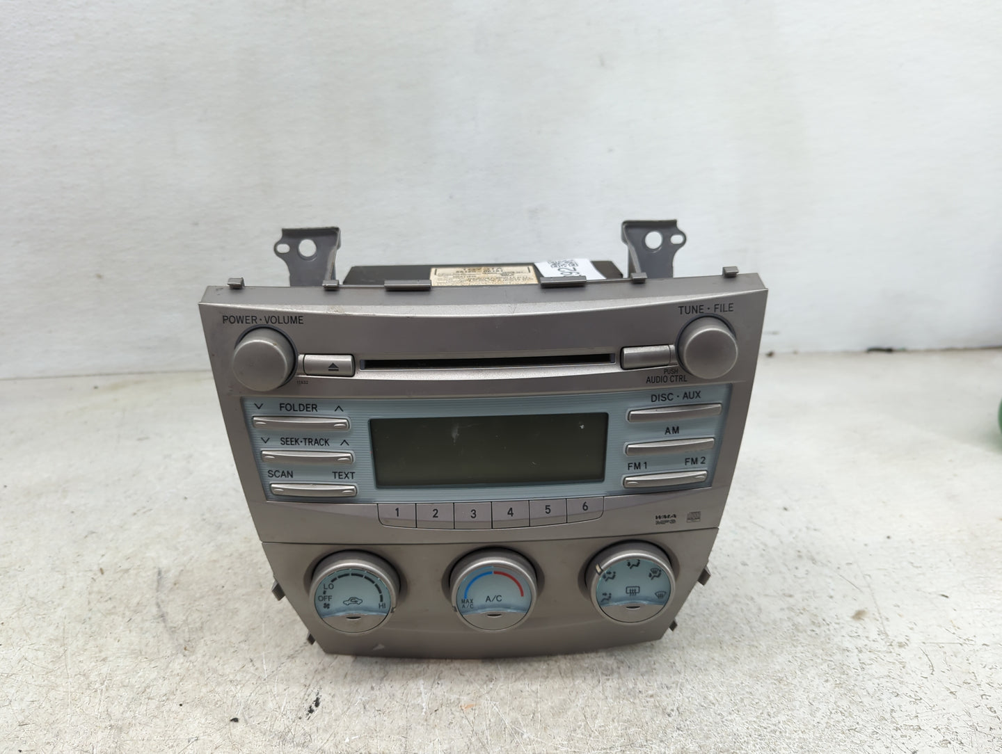 2007-2009 Toyota Camry Radio AM FM Cd Player Receiver Replacement P/N:86120-06181 Fits Fits 2007 2008 2009 OEM Used Auto Par