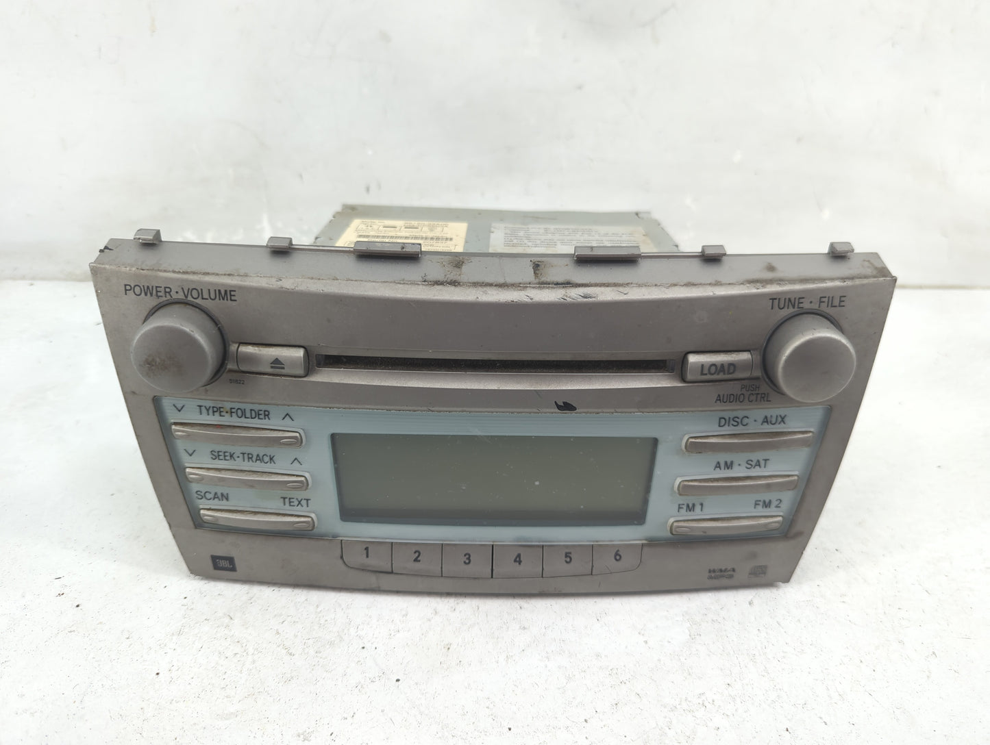 2007-2009 Toyota Camry Radio AM FM Cd Player Receiver Replacement P/N:86120-33A00 Fits Fits 2007 2008 2009 OEM Used Auto Par