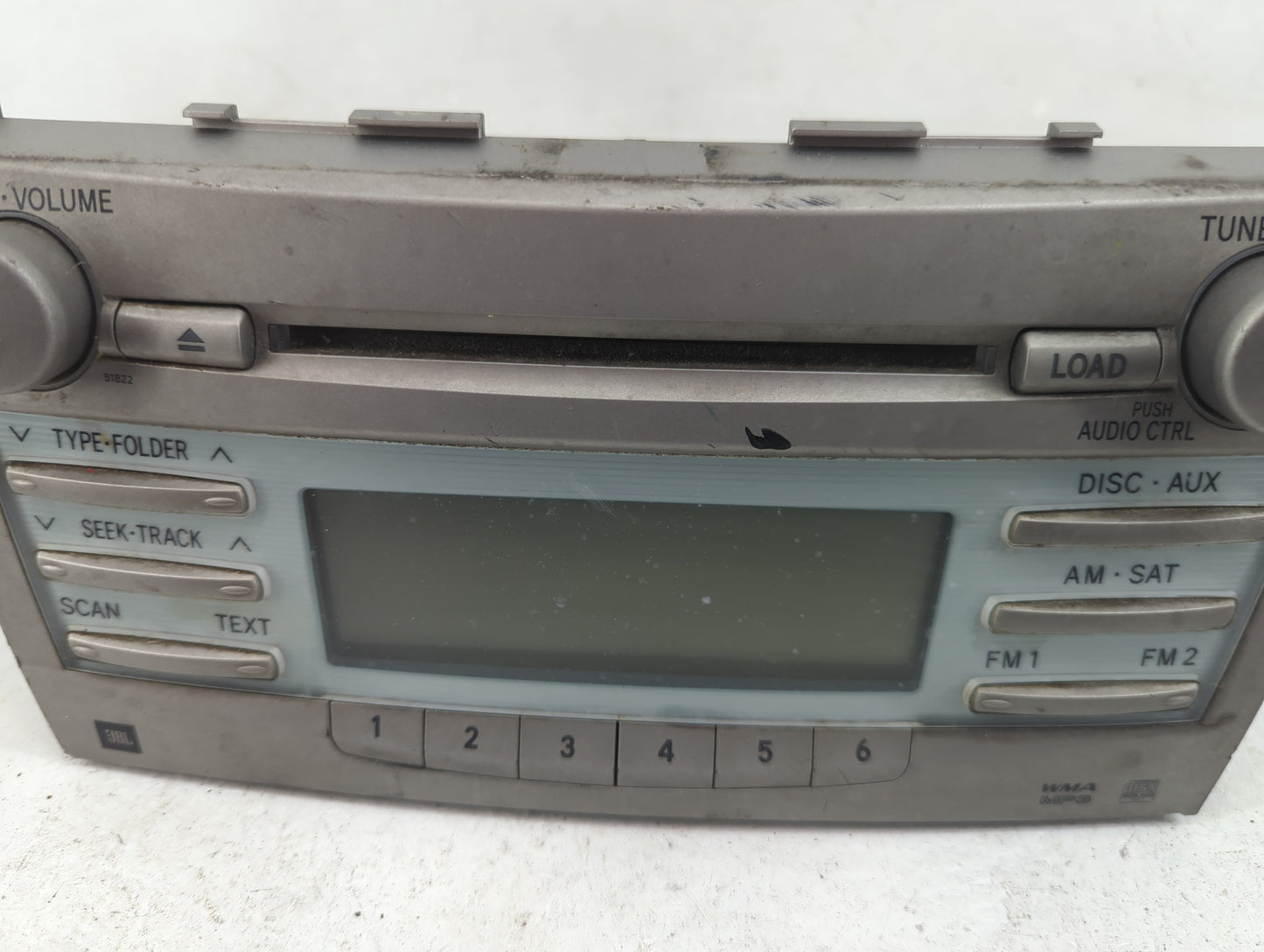 2007-2009 Toyota Camry Radio AM FM Cd Player Receiver Replacement P/N:86120-33A00 Fits Fits 2007 2008 2009 OEM Used Auto Par