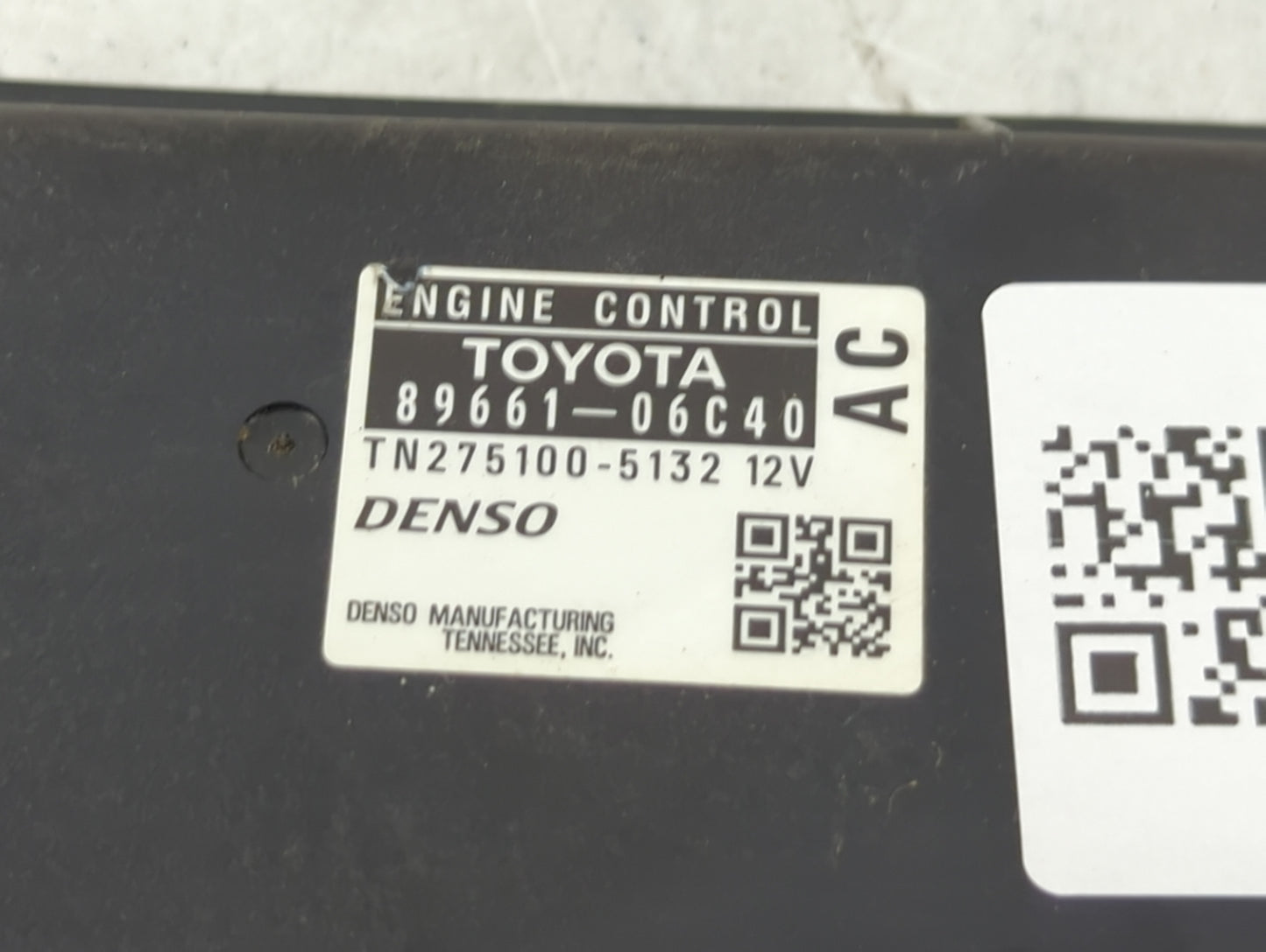 2007 Toyota Camry PCM Engine Control Computer ECU ECM PCU OEM P/N:89661-06C40 TN275100-5132 Fits OEM Used Auto Parts - Oemus