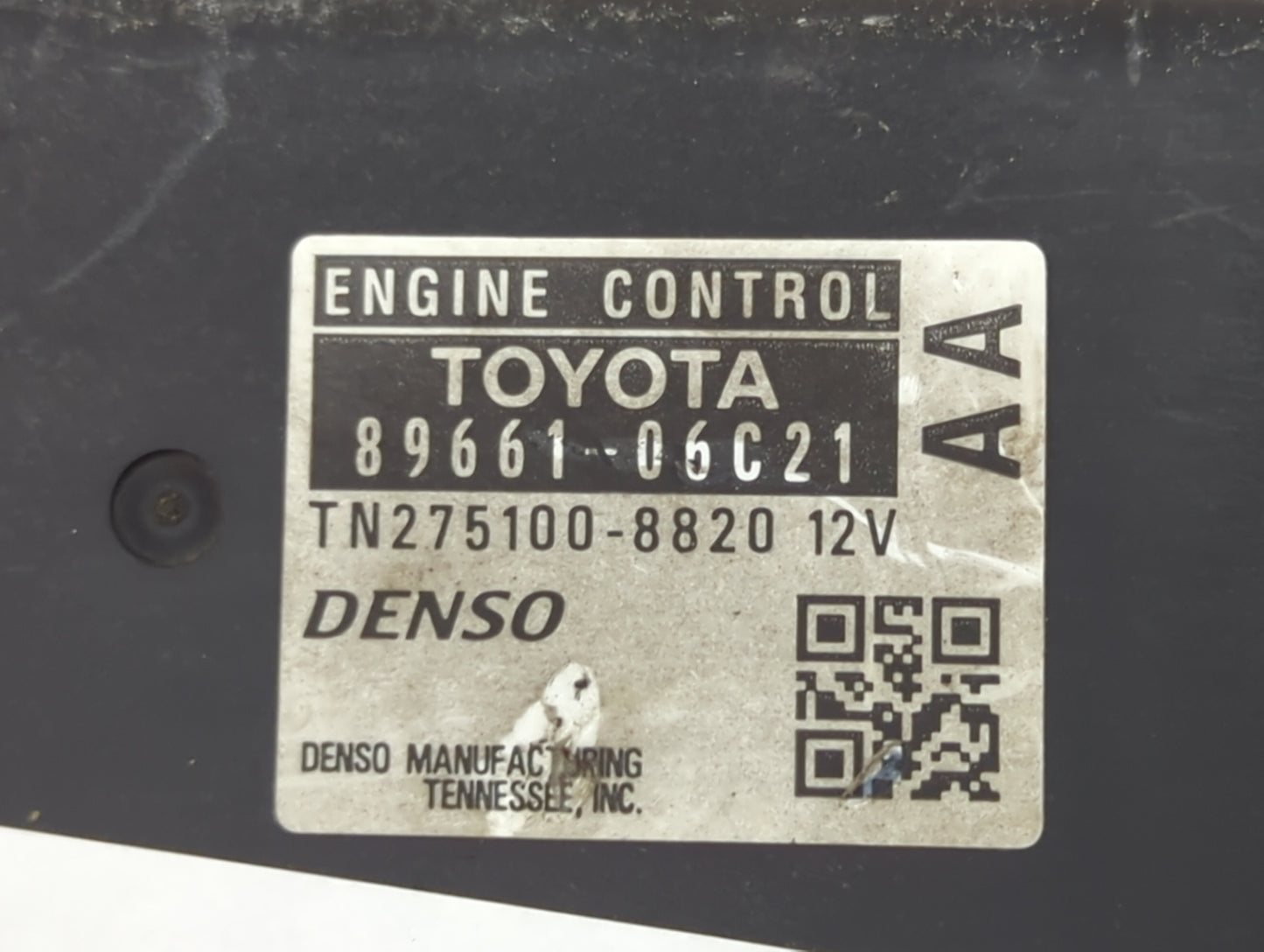 2007 Toyota Camry PCM Engine Control Computer ECU ECM PCU OEM P/N:89661-06C21 TN275100-8820 Fits OEM Used Auto Parts - Oemus