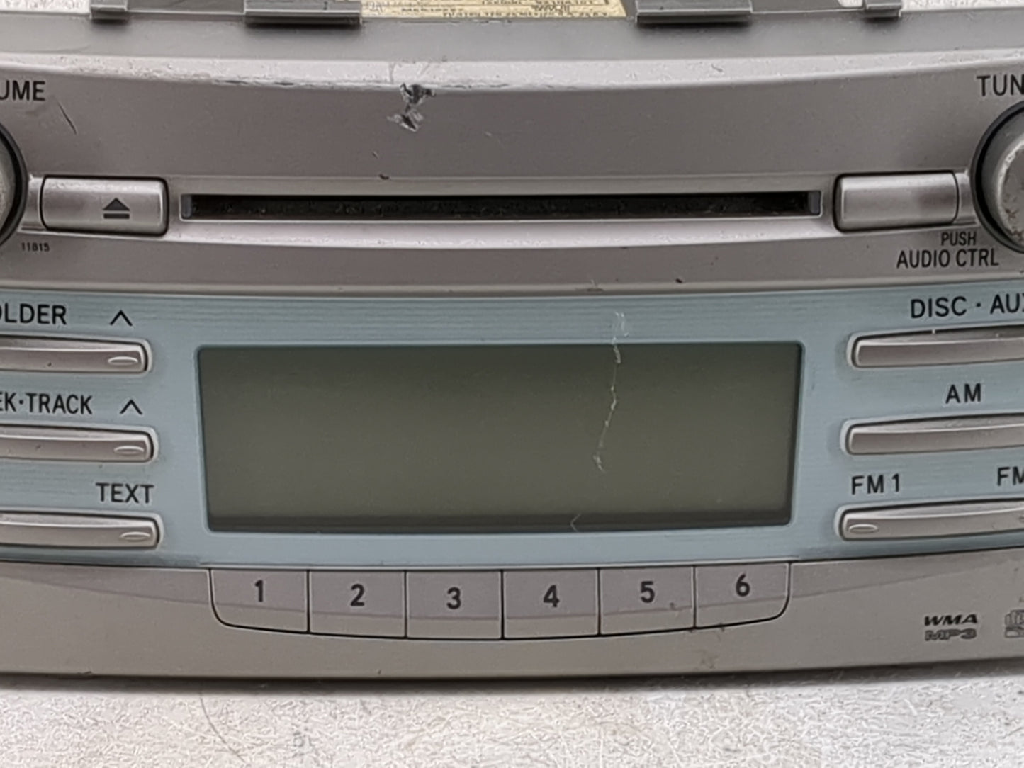 2007-2009 Toyota Camry Radio AM FM Cd Player Receiver Replacement P/N:86120-06180 122000-8210A101 Fits Fits 2007 2008 2009 O