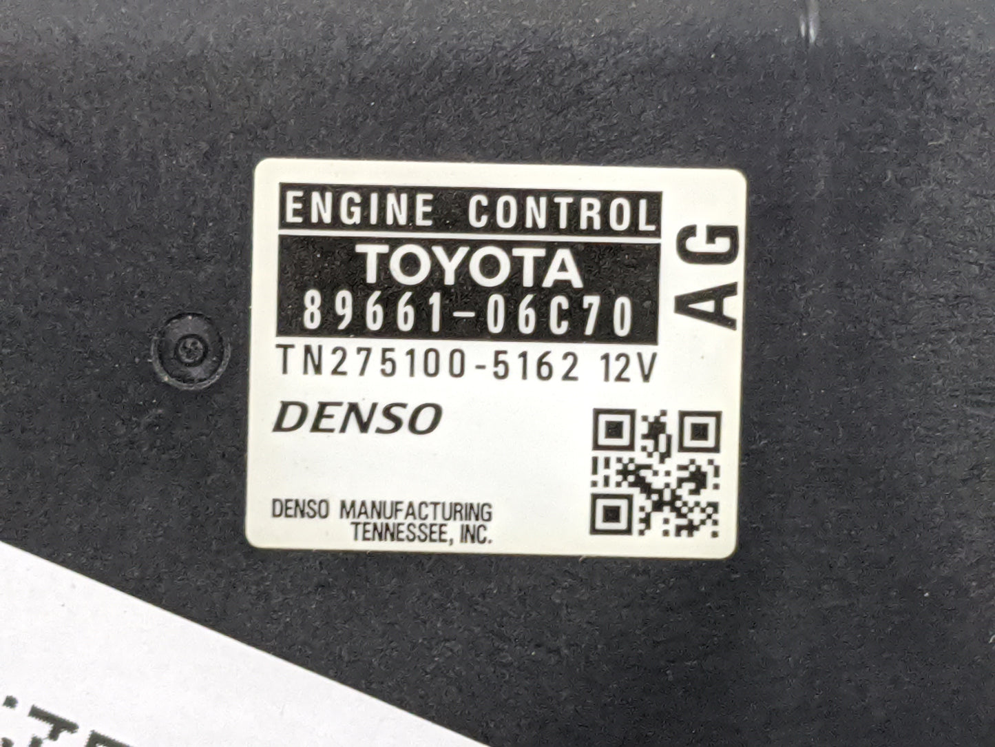 2007 Toyota Camry PCM Engine Control Computer ECU ECM PCU OEM P/N:89661-06C70 TN275100-5162 Fits OEM Used Auto Parts - Oemus