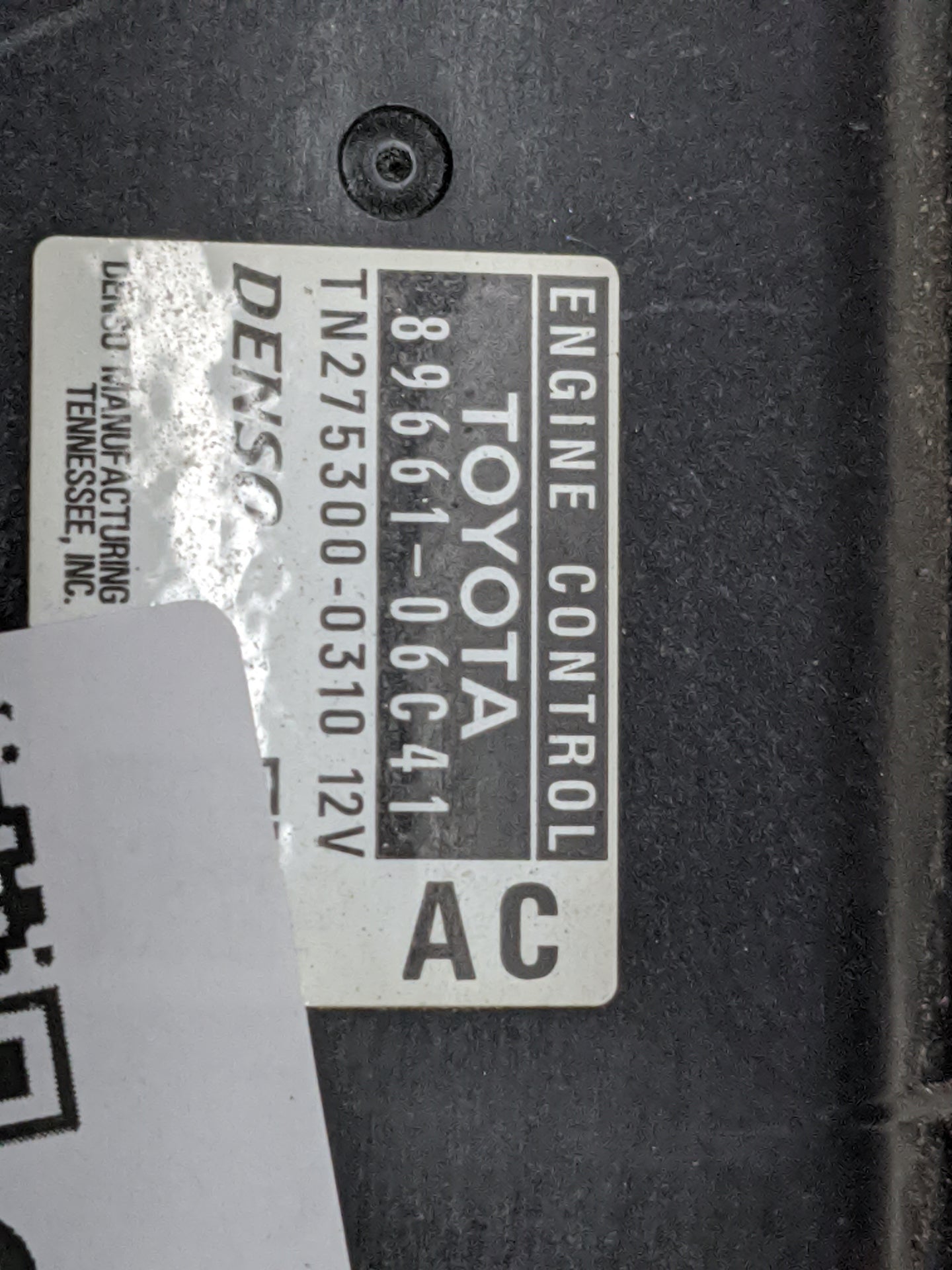 2007 Toyota Camry PCM Engine Control Computer ECU ECM PCU OEM P/N:89661-06C41 175300-0310 Fits OEM Used Auto Parts - Oemused