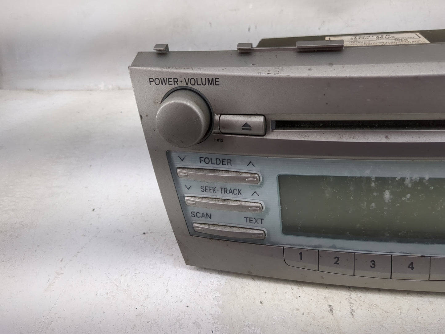 2007-2009 Toyota Camry Radio AM FM Cd Player Receiver Replacement P/N:86120-06180 122000-82101101 Fits Fits 2007 2008 2009 O