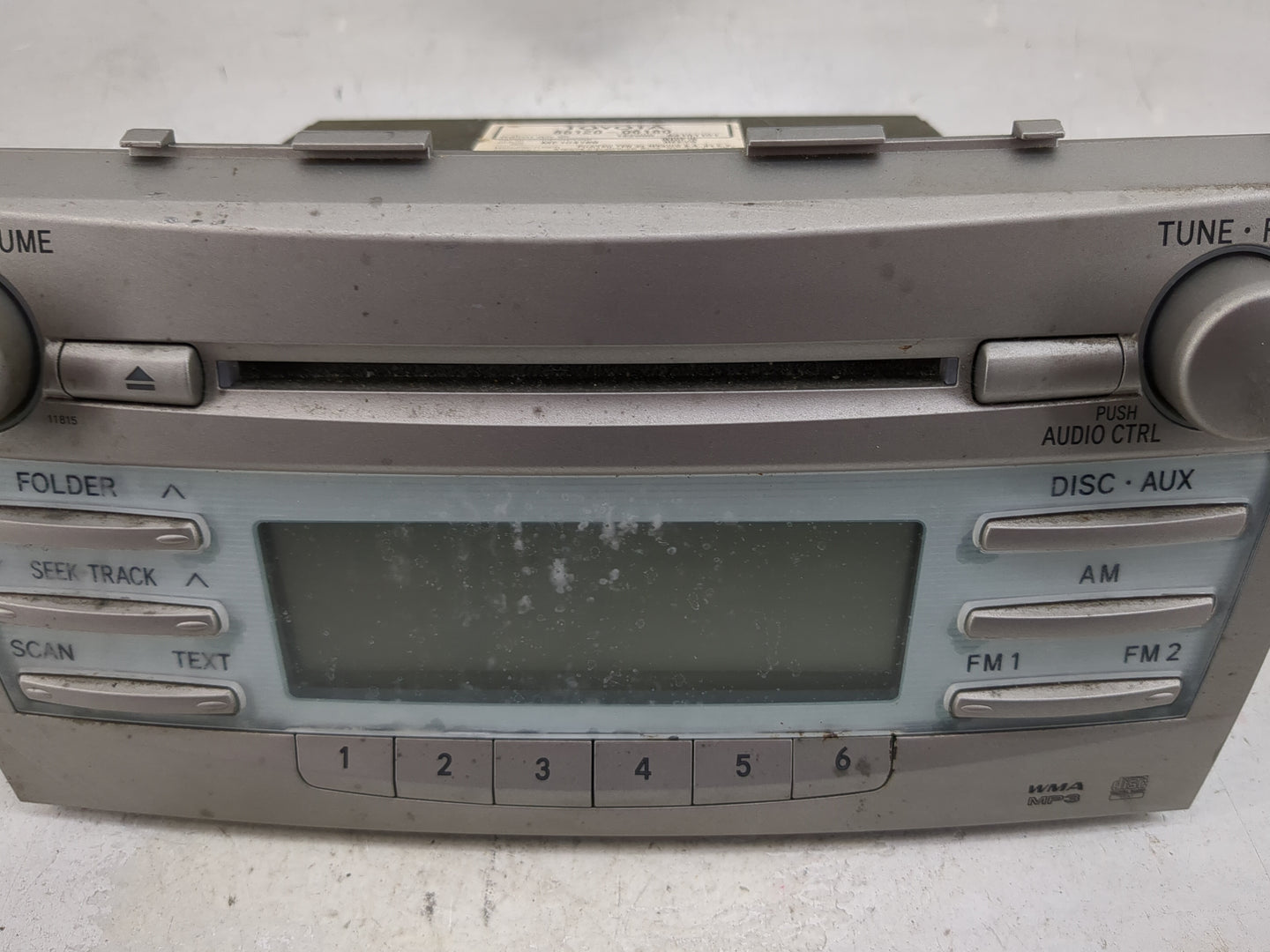 2007-2009 Toyota Camry Radio AM FM Cd Player Receiver Replacement P/N:86120-06180 122000-82101101 Fits Fits 2007 2008 2009 O