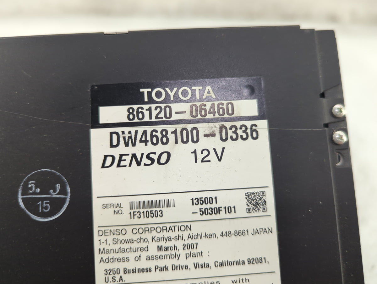 2007-2009 Toyota Camry Information Radio Display Screen 1518188 - Oemusedautoparts1.com