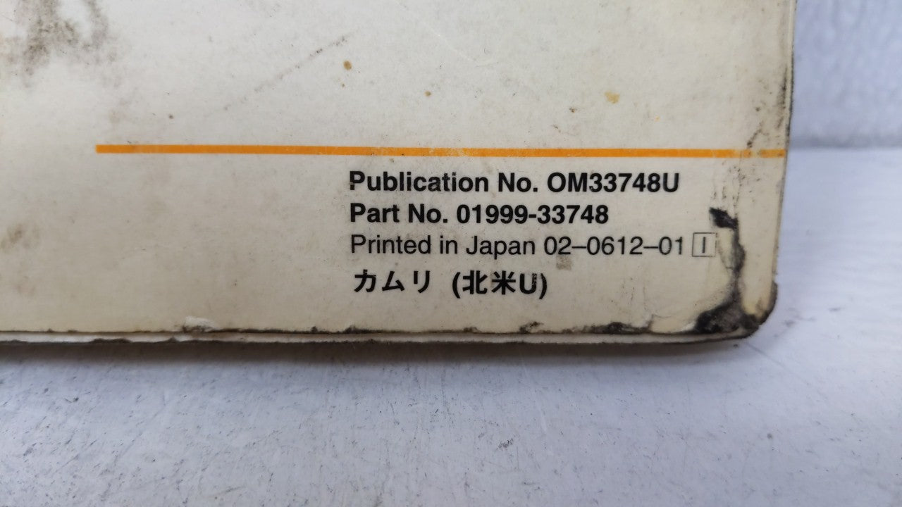 2007 Toyota Camry Owners Manual Book Guide OEM Used Auto Parts - Oemusedautoparts1.com