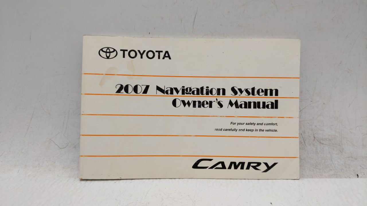 2007 Toyota Camry Owners Manual Book Guide OEM Used Auto Parts - Oemusedautoparts1.com