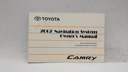 2007 Toyota Camry Owners Manual Book Guide OEM Used Auto Parts - Oemusedautoparts1.com