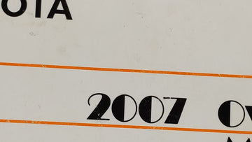 2007 Toyota Camry Owners Manual Book Guide OEM Used Auto Parts