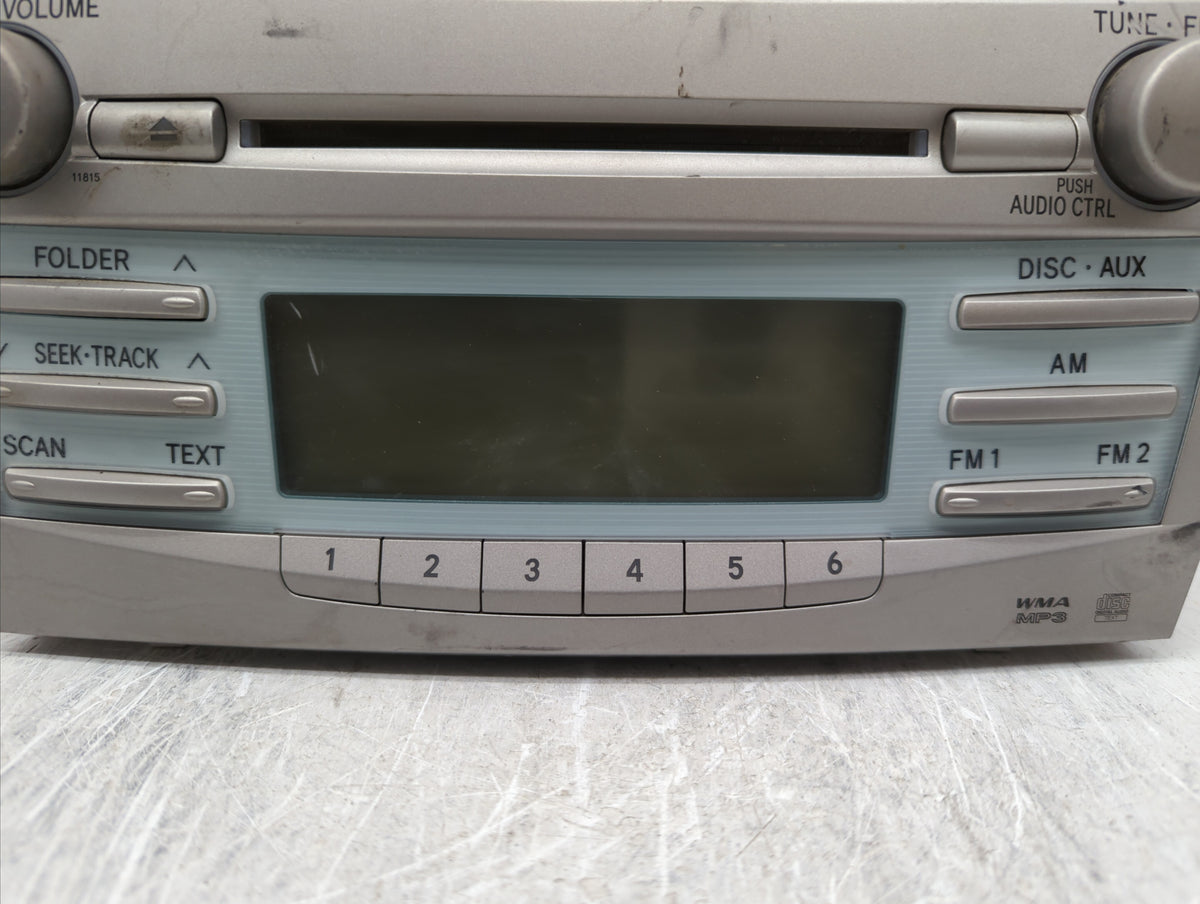 2007-2009 Toyota Camry Am Fm Cd Player Radio Receiver 348226 - Oemusedautoparts1.com