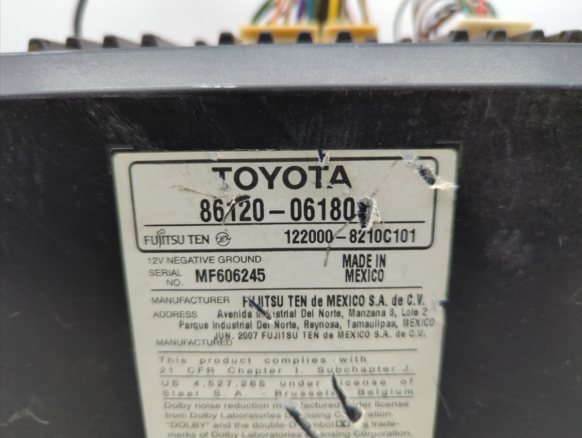 2007-2009 Toyota Camry Am Fm Cd Player Radio Receiver 348416 - Oemusedautoparts1.com