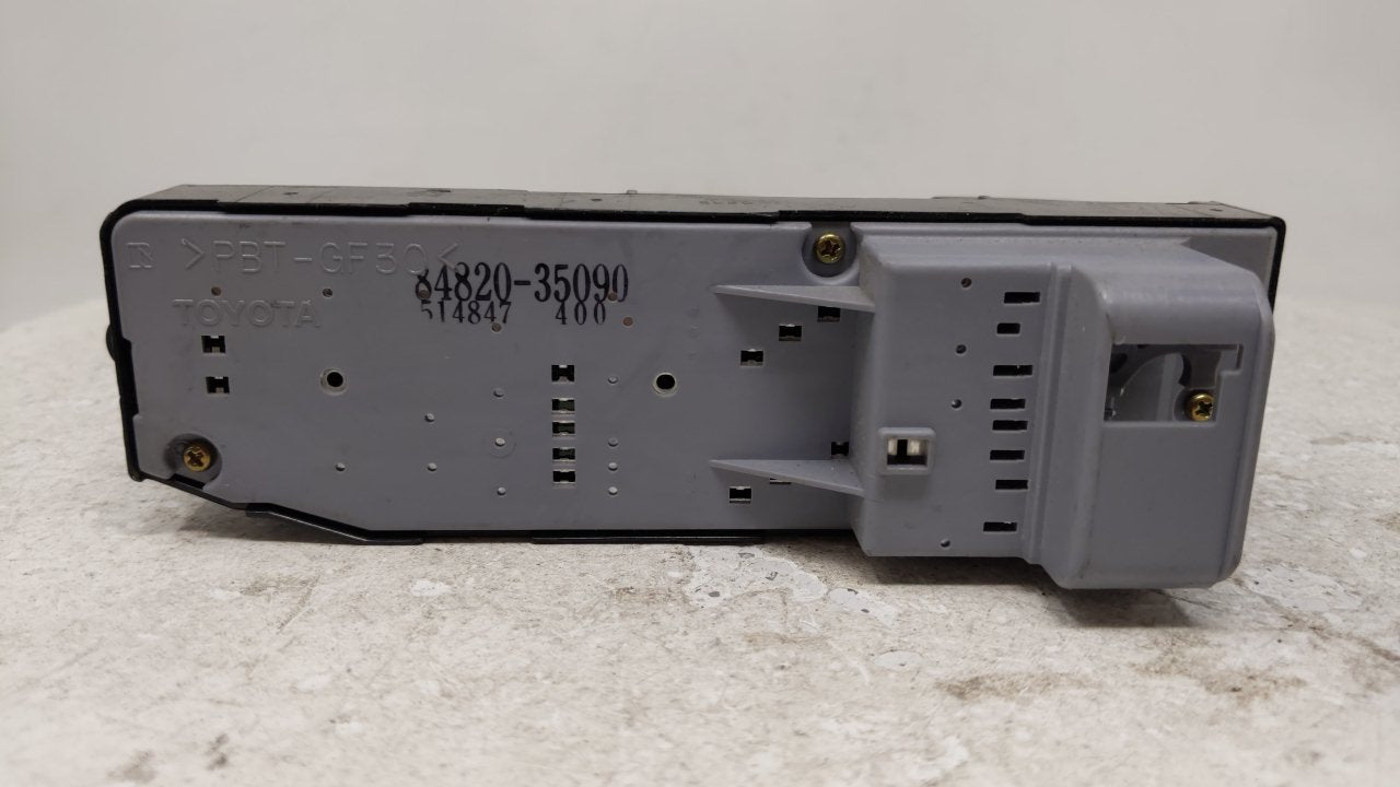 2002-2006 Toyota Camry Master Power Window Switch Replacement Driver Side Left P/N:74232-AA050 514868 Fits OEM Used Auto Par