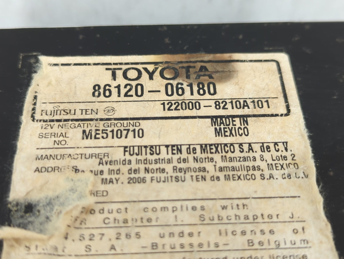 2007-2009 Toyota Camry Am Fm Cd Player Radio Receiver 382498 - Oemusedautoparts1.com