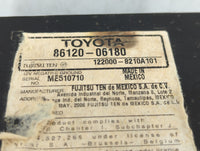 2007-2009 Toyota Camry Am Fm Cd Player Radio Receiver 382498 - Oemusedautoparts1.com