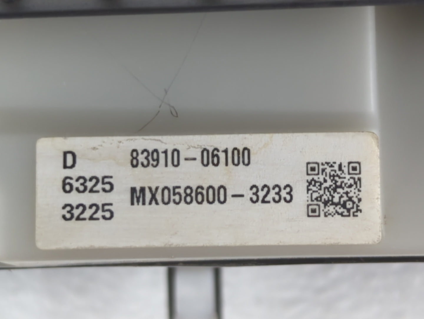 2007 Toyota Camry Digitial Dash Clock P/N:83910-06100 Fits OEM Used Auto Parts - Oemusedautoparts1.com