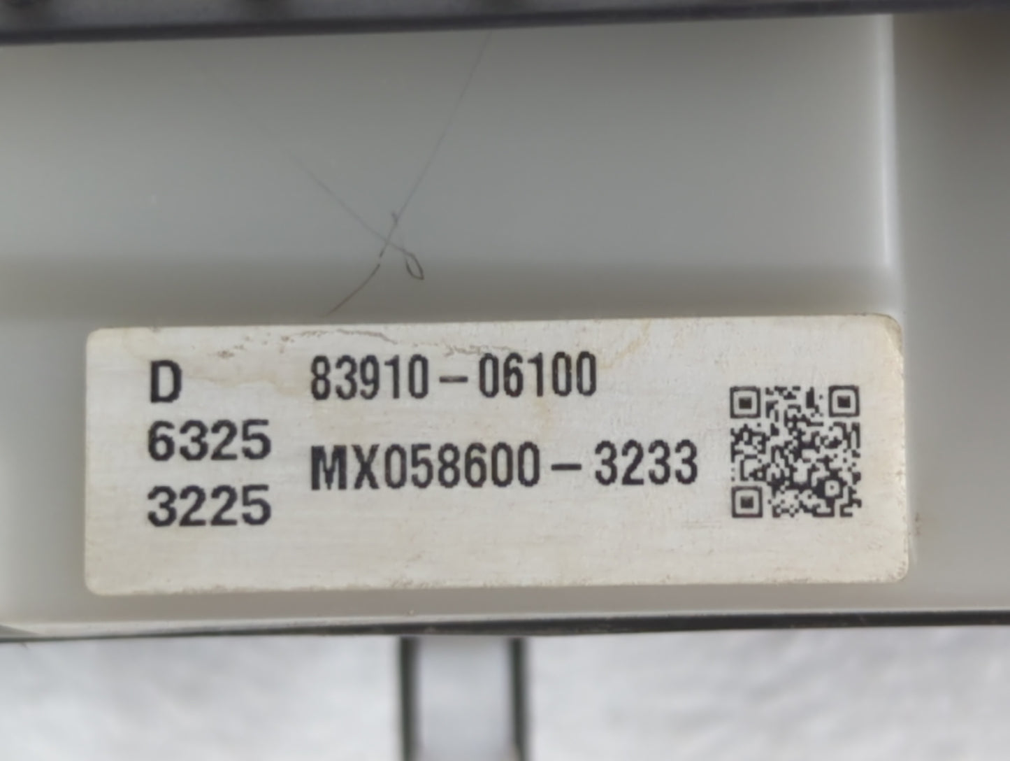 2007 Toyota Camry Digitial Dash Clock P/N:83910-06100 Fits OEM Used Auto Parts - Oemusedautoparts1.com