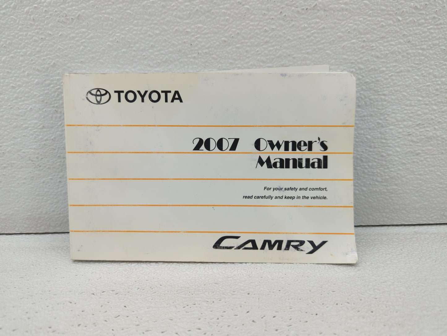 2007 Toyota Camry Owners Manual Book Guide OEM Used Auto Parts - Oemusedautoparts1.com