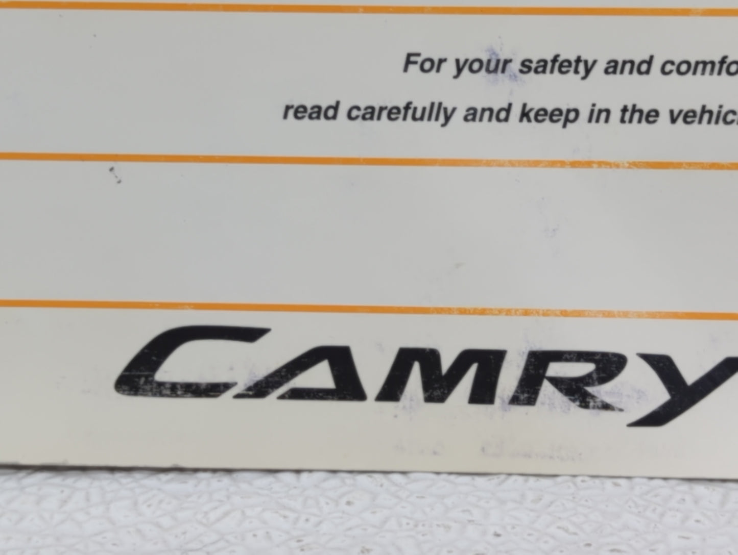 2007 Toyota Camry Owners Manual Book Guide OEM Used Auto Parts - Oemusedautoparts1.com
