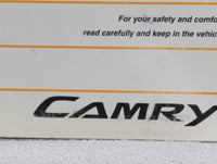 2007 Toyota Camry Owners Manual Book Guide OEM Used Auto Parts - Oemusedautoparts1.com
