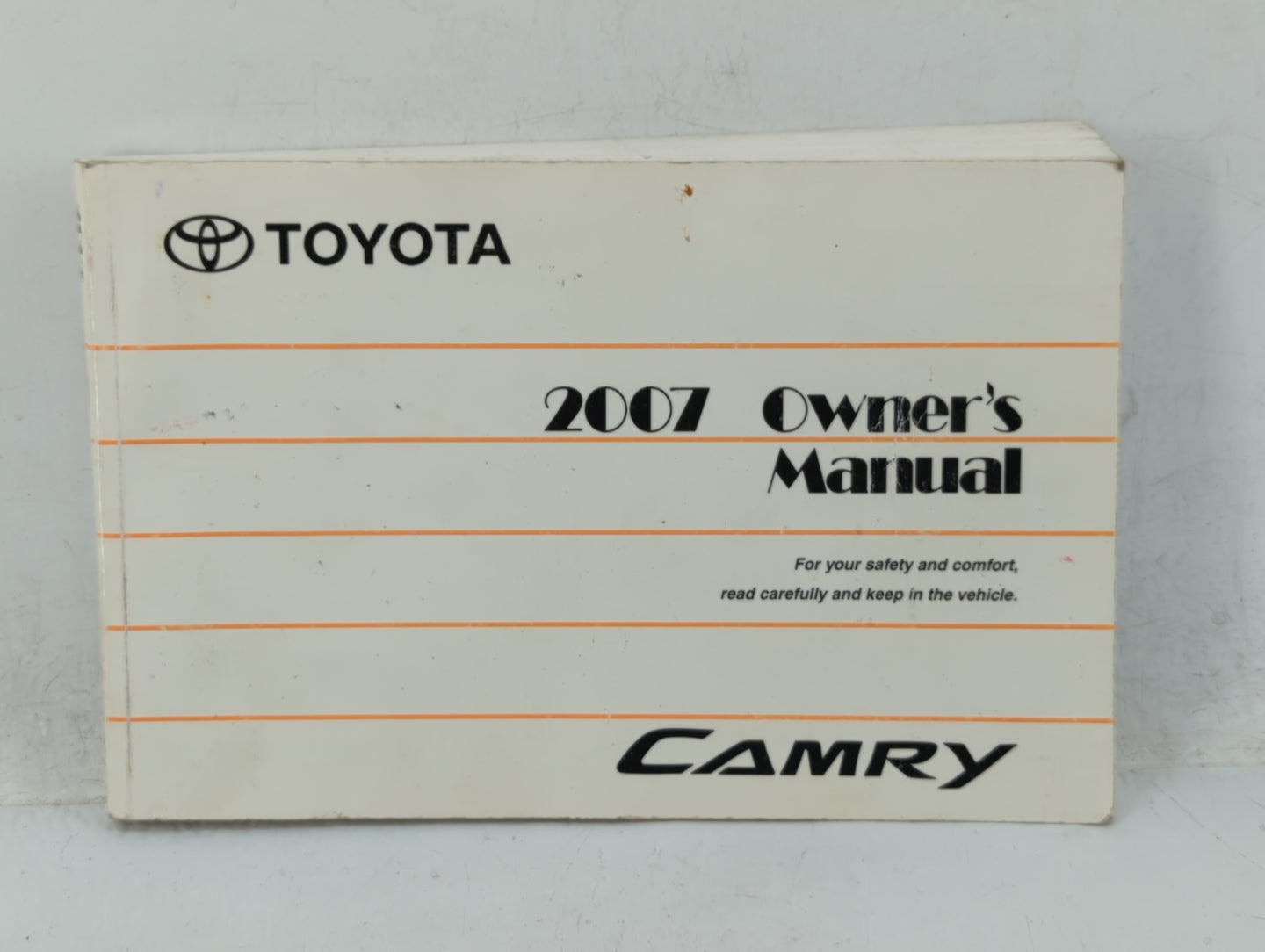 2007 Toyota Camry Owners Manual Book Guide OEM Used Auto Parts - Oemusedautoparts1.com