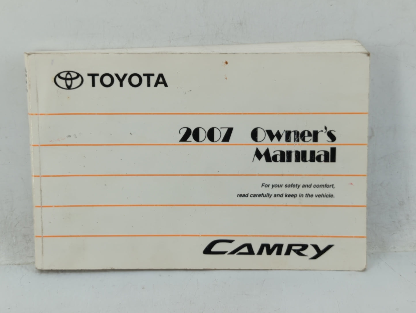 2007 Toyota Camry Owners Manual Book Guide OEM Used Auto Parts - Oemusedautoparts1.com