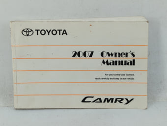 compare product 2007 Toyota Camry Owners Manual Book Guide OEM Used Auto Parts