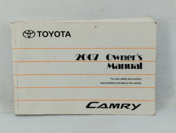 2007 Toyota Camry Owners Manual Book Guide OEM Used Auto Parts - Oemusedautoparts1.com