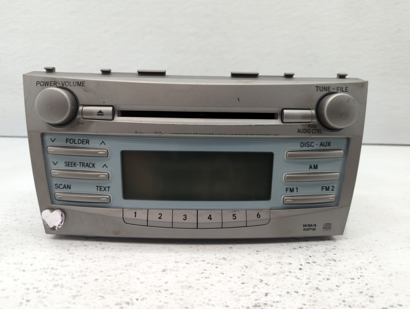 2007-2009 Toyota Camry Radio AM FM Cd Player Receiver Replacement P/N:86120-06180 Fits Fits 2007 2008 2009 OEM Used Auto Par
