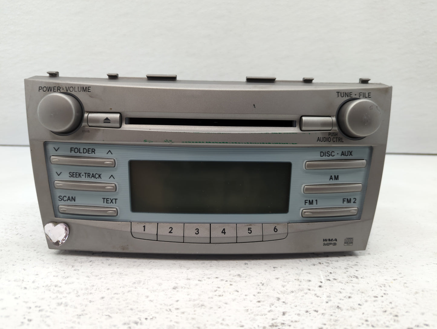 2007-2009 Toyota Camry Radio AM FM Cd Player Receiver Replacement P/N:86120-06180 Fits Fits 2007 2008 2009 OEM Used Auto Par