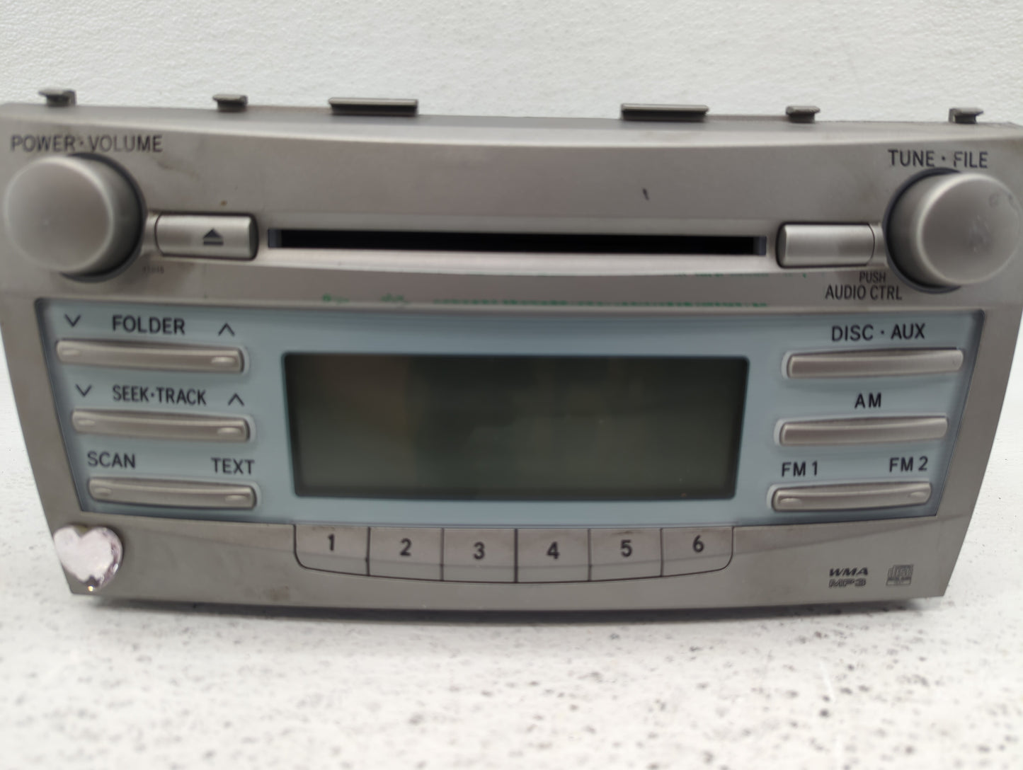 2007-2009 Toyota Camry Radio AM FM Cd Player Receiver Replacement P/N:86120-06180 Fits Fits 2007 2008 2009 OEM Used Auto Par